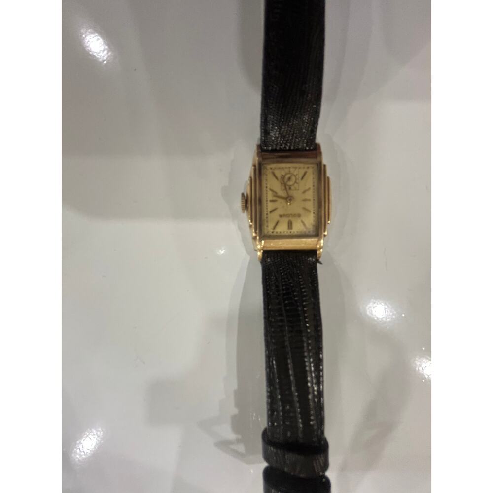 Bulova art deco swiss power 10K rolled gold plate watch - Picture 2 of 10